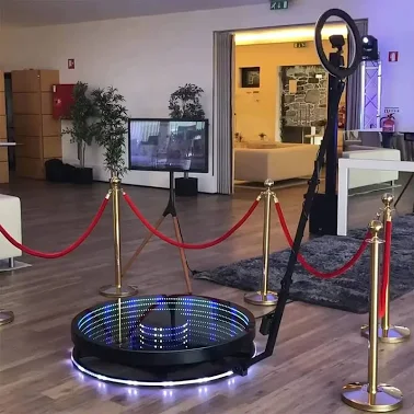 Photobooth 360 plateforme lumineuse soirée entreprise